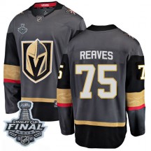 Men's Fanatics Branded Vegas Golden Knights Ryan Reaves Gold Black Home 2018 Stanley Cup Final Patch Jersey - Breakaway