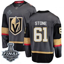 Men's Fanatics Branded Vegas Golden Knights Mark Stone Gold Black Home 2018 Stanley Cup Final Patch Jersey - Breakaway