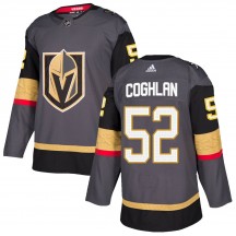 Men's Adidas Vegas Golden Knights Dylan Coghlan Gold Gray Home Jersey - Authentic