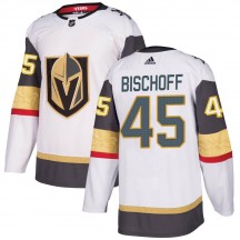 Youth Adidas Vegas Golden Knights Jake Bischoff Gold White Away Jersey - Authentic