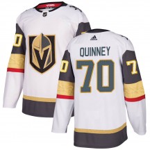 Youth Adidas Vegas Golden Knights Gage Quinney Gold White Away Jersey - Authentic