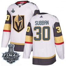 Men's Adidas Vegas Golden Knights Malcolm Subban Gold White Away 2018 Stanley Cup Final Patch Jersey - Authentic