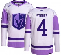 Youth Adidas Vegas Golden Knights Clayton Stoner Gold Hockey Fights Cancer Jersey - Authentic