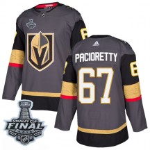 Men's Adidas Vegas Golden Knights Max Pacioretty Gold Gray Home 2018 Stanley Cup Final Patch Jersey - Authentic