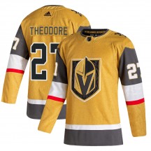 Men's Adidas Vegas Golden Knights Shea Theodore Gold 2020/21 Alternate Jersey - Authentic