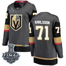 Women's Fanatics Branded Vegas Golden Knights William Karlsson Gold Black Home 2018 Stanley Cup Final Patch Jersey - Breakaway