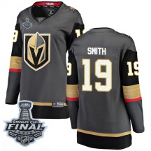 Women's Fanatics Branded Vegas Golden Knights Reilly Smith Gold Black Home 2018 Stanley Cup Final Patch Jersey - Breakaway
