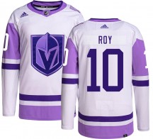 Men's Adidas Vegas Golden Knights Nicolas Roy Gold Hockey Fights Cancer Jersey - Authentic