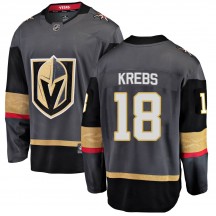 Men's Fanatics Branded Vegas Golden Knights Peyton Krebs Gold Black Home Jersey - Breakaway