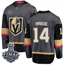 Youth Fanatics Branded Vegas Golden Knights Nicolas Hague Gold Black Home 2018 Stanley Cup Final Patch Jersey - Breakaway