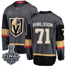 Youth Fanatics Branded Vegas Golden Knights William Karlsson Gold Black Home 2018 Stanley Cup Final Patch Jersey - Breakaway