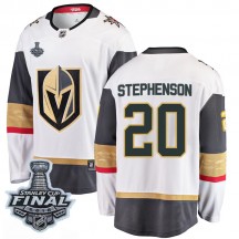 Youth Fanatics Branded Vegas Golden Knights Chandler Stephenson Gold White Away 2018 Stanley Cup Final Patch Jersey - Breakaway