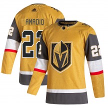 Youth Adidas Vegas Golden Knights Michael Amadio Gold 2020/21 Alternate Jersey - Authentic