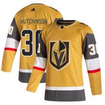 Youth Adidas Vegas Golden Knights Michael Hutchinson Gold 2020/21 Alternate Jersey - Authentic