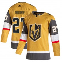 Youth Adidas Vegas Golden Knights John Moore Gold 2020/21 Alternate Jersey - Authentic