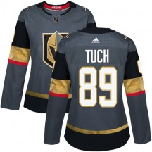 Women's Adidas Vegas Golden Knights Alex Tuch Gold Gray Home Jersey - Authentic