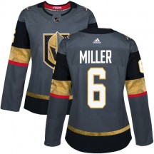 Women's Adidas Vegas Golden Knights Colin Miller Gold Gray Home Jersey - Authentic