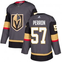 Youth Adidas Vegas Golden Knights David Perron Gold Gray Home Jersey - Authentic