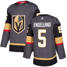Youth Adidas Vegas Golden Knights Deryk Engelland Gold Gray Home Jersey - Authentic