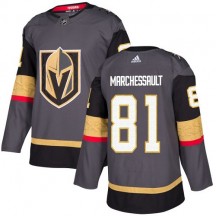 Youth Adidas Vegas Golden Knights Jonathan Marchessault Gold Gray Home Jersey - Authentic