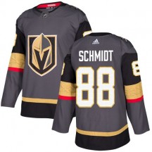 Youth Adidas Vegas Golden Knights Nate Schmidt Gold Gray Home Jersey - Authentic
