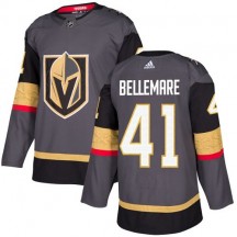 Youth Adidas Vegas Golden Knights Pierre-Edouard Bellemare Gold Gray Home Jersey - Authentic