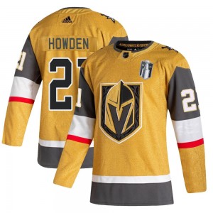 Youth Adidas Vegas Golden Knights Brett Howden Gold 2020/21 Alternate 2023 Stanley Cup Final Jersey - Authentic