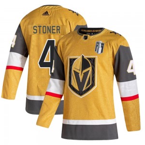 Youth Adidas Vegas Golden Knights Clayton Stoner Gold 2020/21 Alternate 2023 Stanley Cup Final Jersey - Authentic
