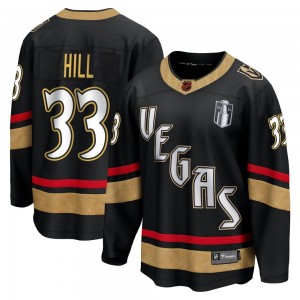 Men's Fanatics Branded Vegas Golden Knights Adin Hill Gold Black Special Edition 2.0 2023 Stanley Cup Final Jersey - Breakaway