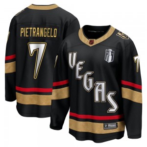Men's Fanatics Branded Vegas Golden Knights Alex Pietrangelo Gold Black Special Edition 2.0 2023 Stanley Cup Final Jersey - Brea