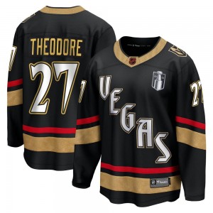 Men's Fanatics Branded Vegas Golden Knights Shea Theodore Gold Black Special Edition 2.0 2023 Stanley Cup Final Jersey - Breakaw