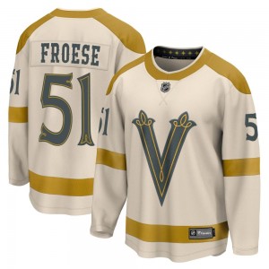 Youth Fanatics Branded Vegas Golden Knights Byron Froese Gold Cream 2024 Winter Classic Jersey - Breakaway