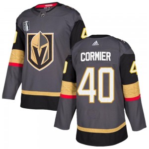Men's Adidas Vegas Golden Knights Lukas Cormier Gold Gray Home 2023 Stanley Cup Final Jersey - Authentic