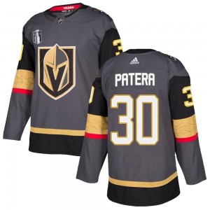 Men's Adidas Vegas Golden Knights Jiri Patera Gold Gray Home 2023 Stanley Cup Final Jersey - Authentic