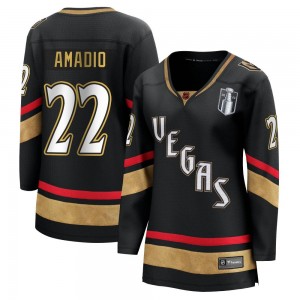 Women's Fanatics Branded Vegas Golden Knights Michael Amadio Gold Black Special Edition 2.0 2023 Stanley Cup Final Jersey - Brea