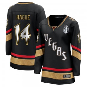 Women's Fanatics Branded Vegas Golden Knights Nicolas Hague Gold Black Special Edition 2.0 2023 Stanley Cup Final Jersey - Break