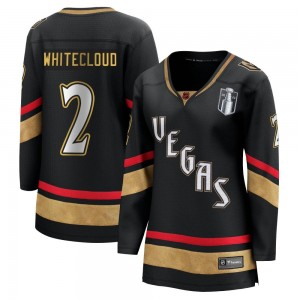 Women's Fanatics Branded Vegas Golden Knights Zach Whitecloud Gold Black Special Edition 2.0 2023 Stanley Cup Final Jersey - Bre