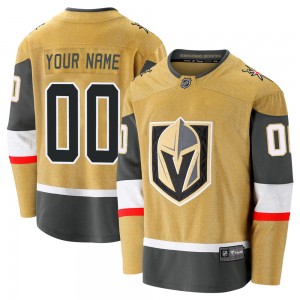 Men's Fanatics Branded Vegas Golden Knights Custom Gold Custom Breakaway 2020/21 Alternate Jersey - Premier