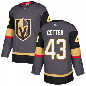 Men's Adidas Vegas Golden Knights Paul Cotter Gold Gray Home Jersey - Authentic