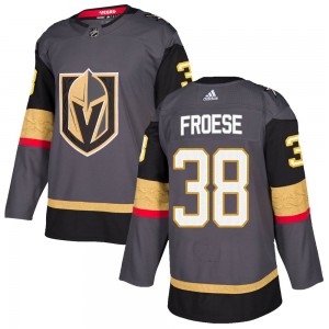 Men's Adidas Vegas Golden Knights Byron Froese Gold Gray Home Jersey - Authentic