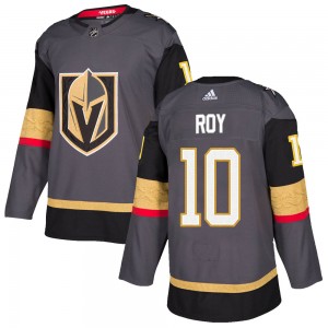 Men's Adidas Vegas Golden Knights Nicolas Roy Gold Gray Home Jersey - Authentic