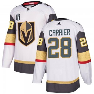 Men's Adidas Vegas Golden Knights William Carrier Gold White Away 2023 Stanley Cup Final Jersey - Authentic