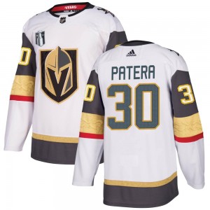 Men's Adidas Vegas Golden Knights Jiri Patera Gold White Away 2023 Stanley Cup Final Jersey - Authentic