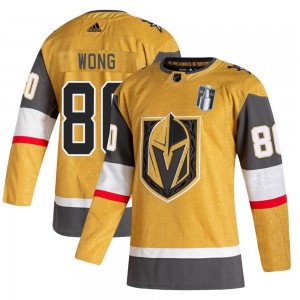 Men's Adidas Vegas Golden Knights Tyler Wong Gold 2020/21 Alternate 2023 Stanley Cup Final Jersey - Authentic