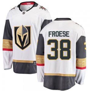 Youth Fanatics Branded Vegas Golden Knights Byron Froese Gold White Away Jersey - Breakaway