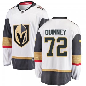 Youth Fanatics Branded Vegas Golden Knights Gage Quinney Gold White Away Jersey - Breakaway
