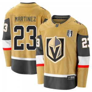 Youth Fanatics Branded Vegas Golden Knights Alec Martinez Gold Breakaway 2020/21 Alternate 2023 Stanley Cup Final Jersey - Premi