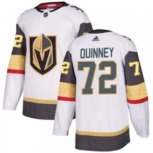 Youth Adidas Vegas Golden Knights Gage Quinney Gold White Away Jersey - Authentic