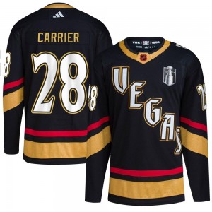 Youth Adidas Vegas Golden Knights William Carrier Gold Black Reverse Retro 2.0 2023 Stanley Cup Final Jersey - Authentic