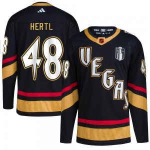 Youth Adidas Vegas Golden Knights Tomas Hertl Gold Black Reverse Retro 2.0 2023 Stanley Cup Final Jersey - Authentic